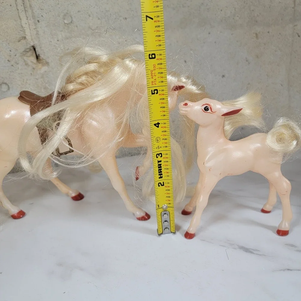 Vintage Breyer Reeves Horse Red Eye Liner Hooves‎ Mare Foal